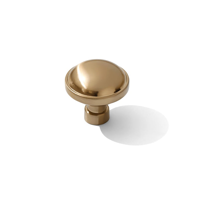 Champagne Bronze Industrial Modern Cabinet Knobs and Drawer Pulls - Forge Hardware Studio