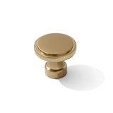 Champagne Bronze Industrial Modern Cabinet Knobs and Drawer Pulls - Forge Hardware Studio