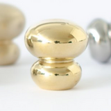 Unlacquered Polished Brass "Buoy" Cabinet Knob