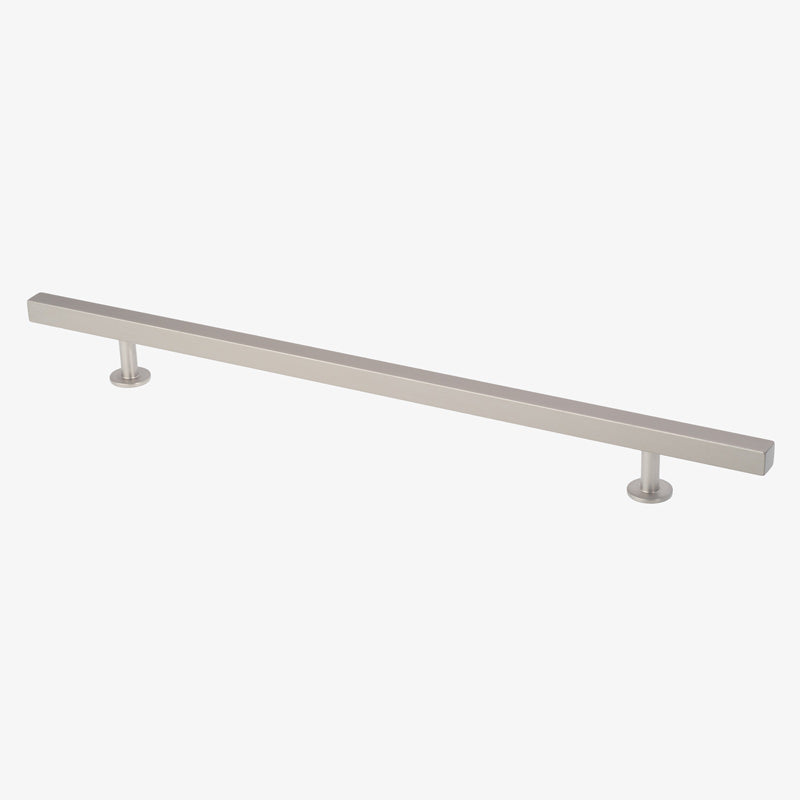 Lew's Square Bar Cabinet Knobs and Pulls in Brushed Nickel - Forge Hardware Studio