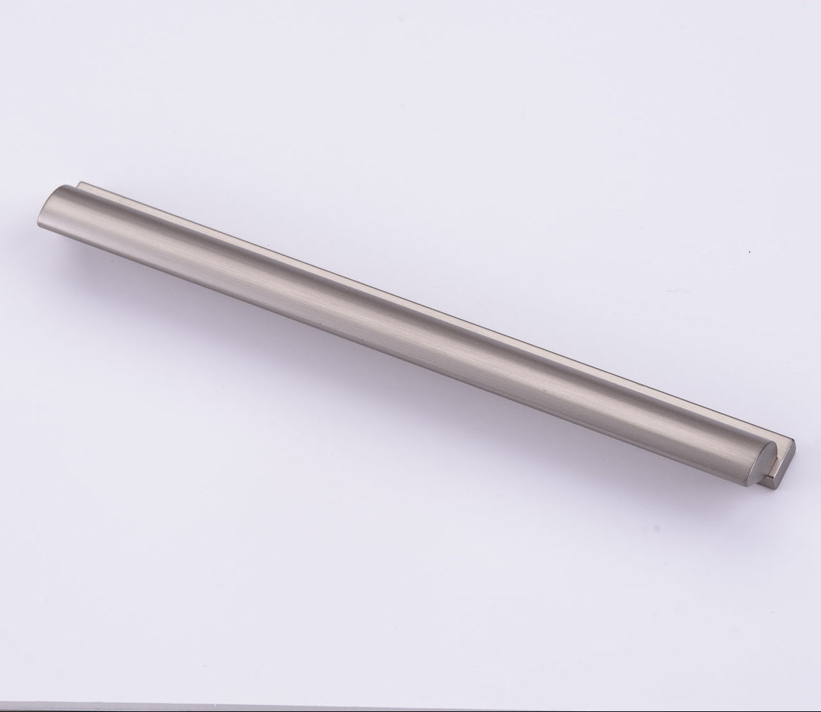 Lew's Finger Cabinet Knobs and Pulls in Brushed Nickel