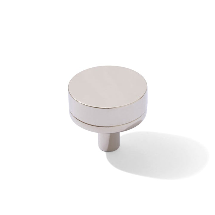 Smooth Polished Nickel "Transitional" Cabinet Knobs and Drawer Pulls