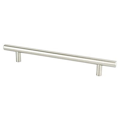 Brushed Nickel "Dash" T-Bar Round Knob and Drawer Pulls - Forge Hardware Studio