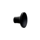 Lacquered Black Wood "Tuba" Cabinet Knob and Drawer Pulls - Forge Hardware Studio