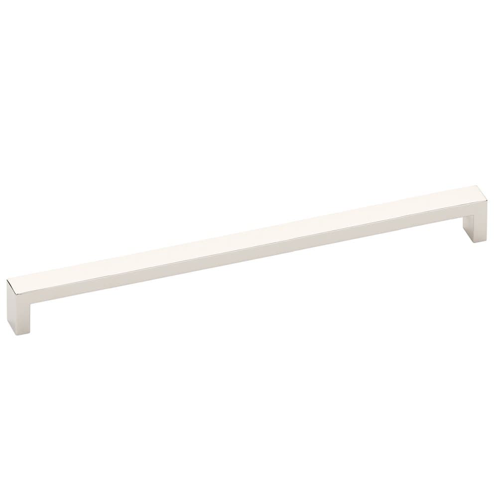 Modern Rectangular Wide Cabinet Knobs and Drawer Pulls in Polished Nickel - Forge Hardware Studio