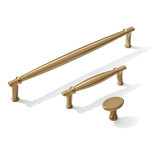 Champagne Bronze "Amelia" Drawer Pulls and Knob - Forge Hardware Studio