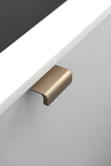 Edge Brushed Bronze "Artisan" Drawer Pulls - Forge Hardware Studio