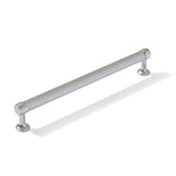 Knurled Polished Chrome "Transitional" Cabinet Knobs and Drawer Pulls