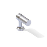 Knurled Polished Chrome "Transitional" Cabinet Knobs and Drawer Pulls