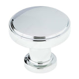 Luna Polished Chrome Round Cabinet Knob