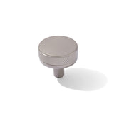 Knurled Satin Nickel "Transitional" Cabinet Knobs and Drawer Pulls - Forge Hardware Studio