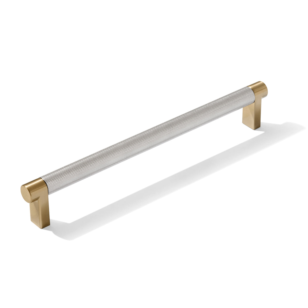 Knurled Champagne Bronze and Satin Nickel Knobs and Pulls