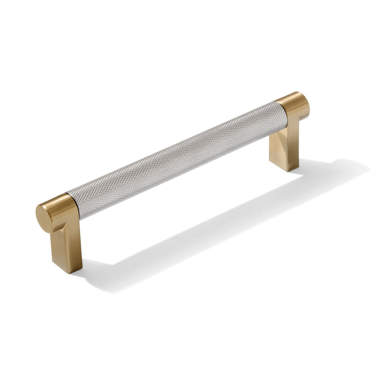 Knurled Champagne Bronze and Satin Nickel Knobs and Pulls
