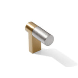 Knurled Champagne Bronze and Satin Nickel Knobs and Pulls