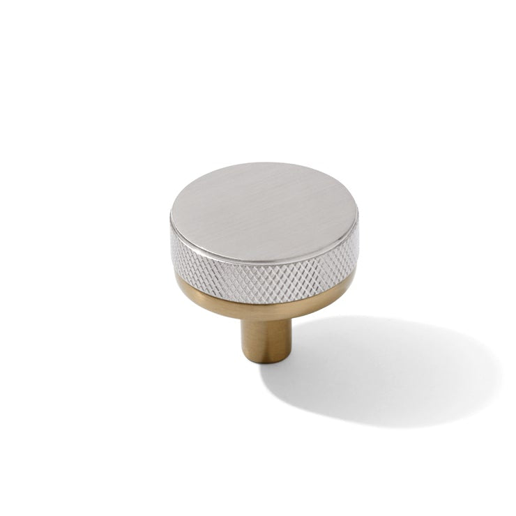 Knurled Champagne Bronze and Satin Nickel Knobs and Pulls