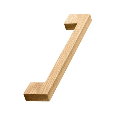 Lacquered Oak Wood "Urban" U-Shaped Drawer Pulls - Euro • Knobs