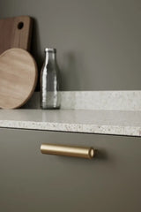 Brushed Bronze "Lucente" Tubular Drawer Pulls - Euro • Knobs