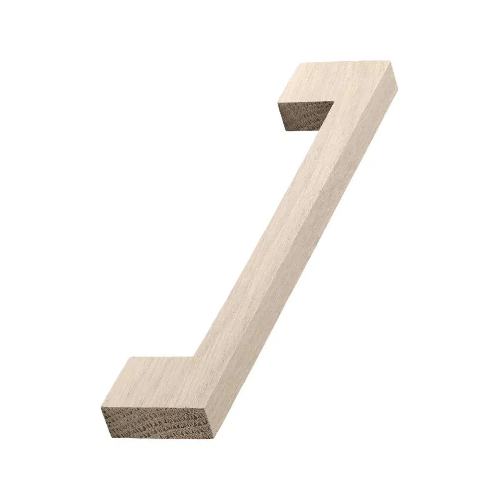 Unlacquered Oak Wood "Urban" U-Shaped Drawer Pulls - Euro • Knobs
