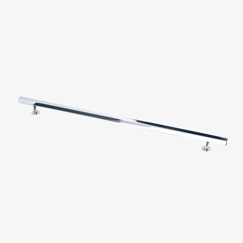 Lew's Square Bar Cabinet Knobs and Pulls in Polished Chrome - Forge Hardware Studio