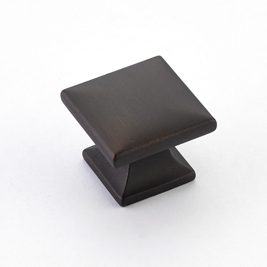 Rubbed Antique Bronze "Milli" Square Cabinet Knobs and Drawer Pulls