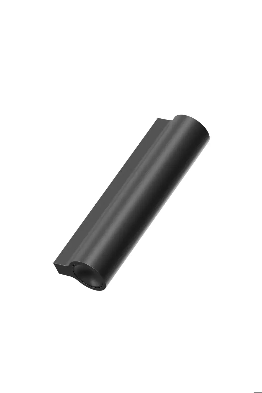 Matte Black "Lucente" Tubular Drawer Pulls - Euro • Knobs