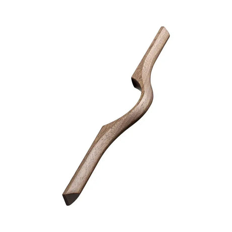Lacquered Walnut Wood "Eros" Drawer Pulls - Euro • Knobs