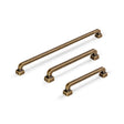 Worn Brass "Capri" Mission Drawer Pull - Forge Hardware Studio