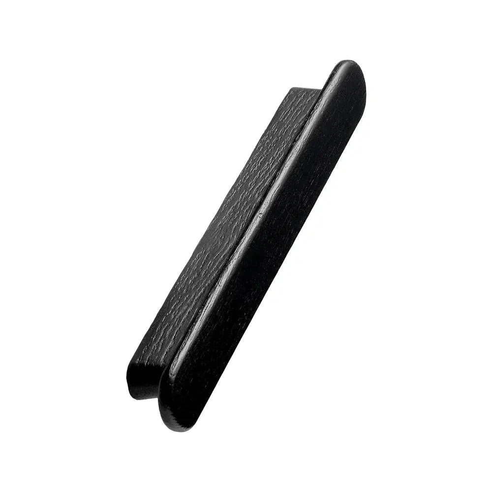 Black Stained Wood "Classis" Cabinet Knob and Drawer Pull - Euro • Knobs