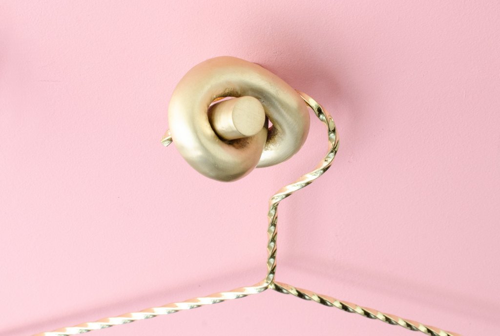 Unlacquered Brass "Knot" Cabinet Knob and Hook - Forge Hardware Studio