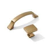 Kelly No.3 Cabinet Knobs and Drawer Pulls in Champagne Bronze