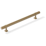 Smooth T-Bar "Contemporary" Champagne Bronze Knobs and Pulls