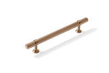 Knurled T-Bar "Contemporary" Bronze Copper Knobs and Pulls