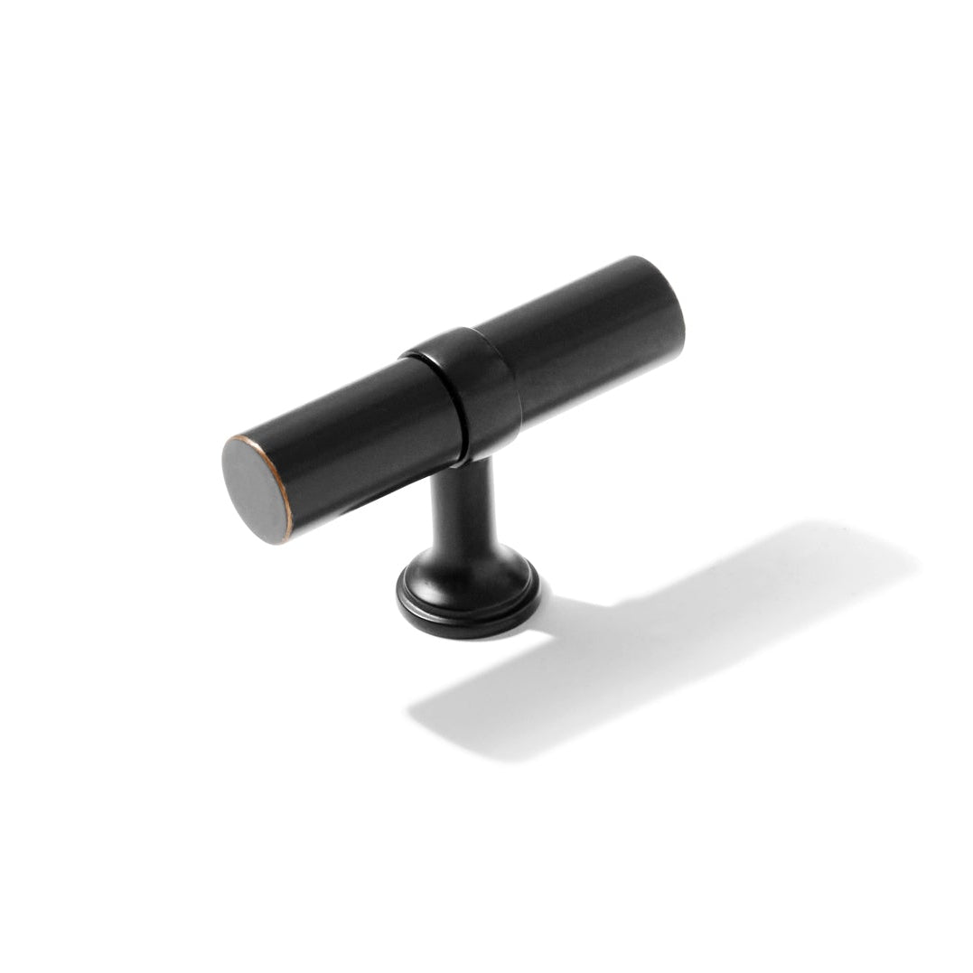 Smooth T-Bar "Contemporary" Oil Rubbed Bronze Knobs and Pulls