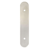 Brushed Nickel Rounded Drawer Pull Backplates