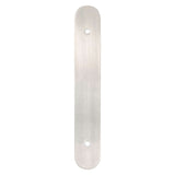 Brushed Nickel Rounded Drawer Pull Backplates