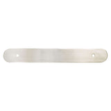 Brushed Nickel Rounded Drawer Pull Backplates