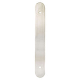 Brushed Nickel Rounded Drawer Pull Backplates