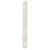 Brushed Nickel Rounded Drawer Pull Backplates