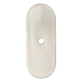 Brushed Nickel Rounded Drawer Pull Backplates