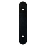 Matte Black Rounded Drawer Pull Backplates