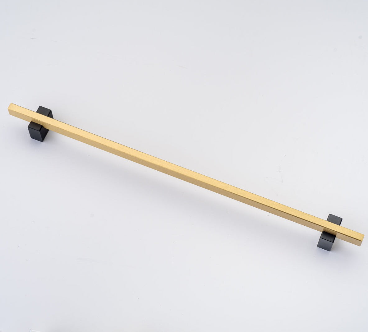 Lew's Two Tone Series Knobs and Handles Black and Brass - Forge Hardware Studio