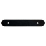 Matte Black Rounded Drawer Pull Backplates