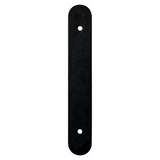 Matte Black Rounded Drawer Pull Backplates