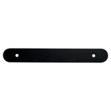 Matte Black Rounded Drawer Pull Backplates