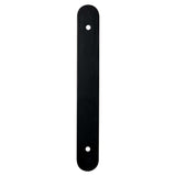 Matte Black Rounded Drawer Pull Backplates