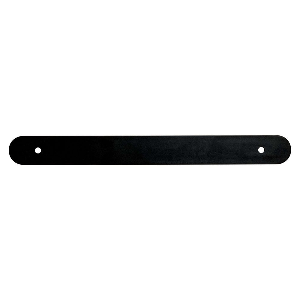 Matte Black Rounded Drawer Pull Backplates