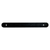 Matte Black Rounded Drawer Pull Backplates