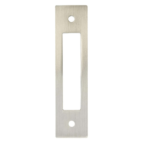 Brushed Nickel Cutout Drawer Pull Backplates - Forge Hardware Studio