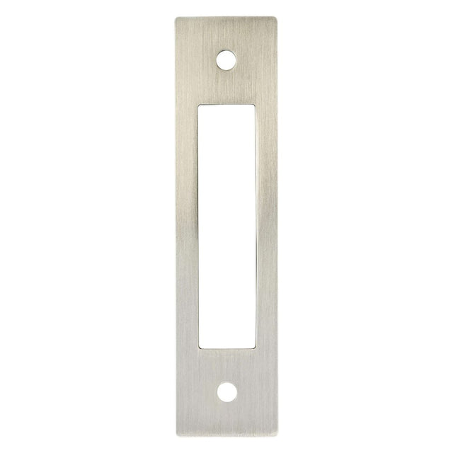 Brushed Nickel Cutout Drawer Pull Backplates - Forge Hardware Studio