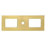 Champagne Bronze Cutout Drawer Pull Backplates - Forge Hardware Studio